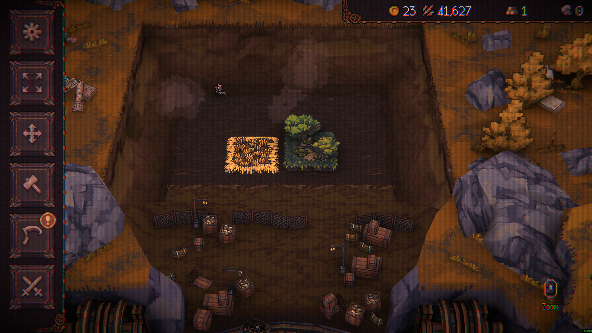 BALL x PIT Demo overworld showing 41,627 Wheat at the top.