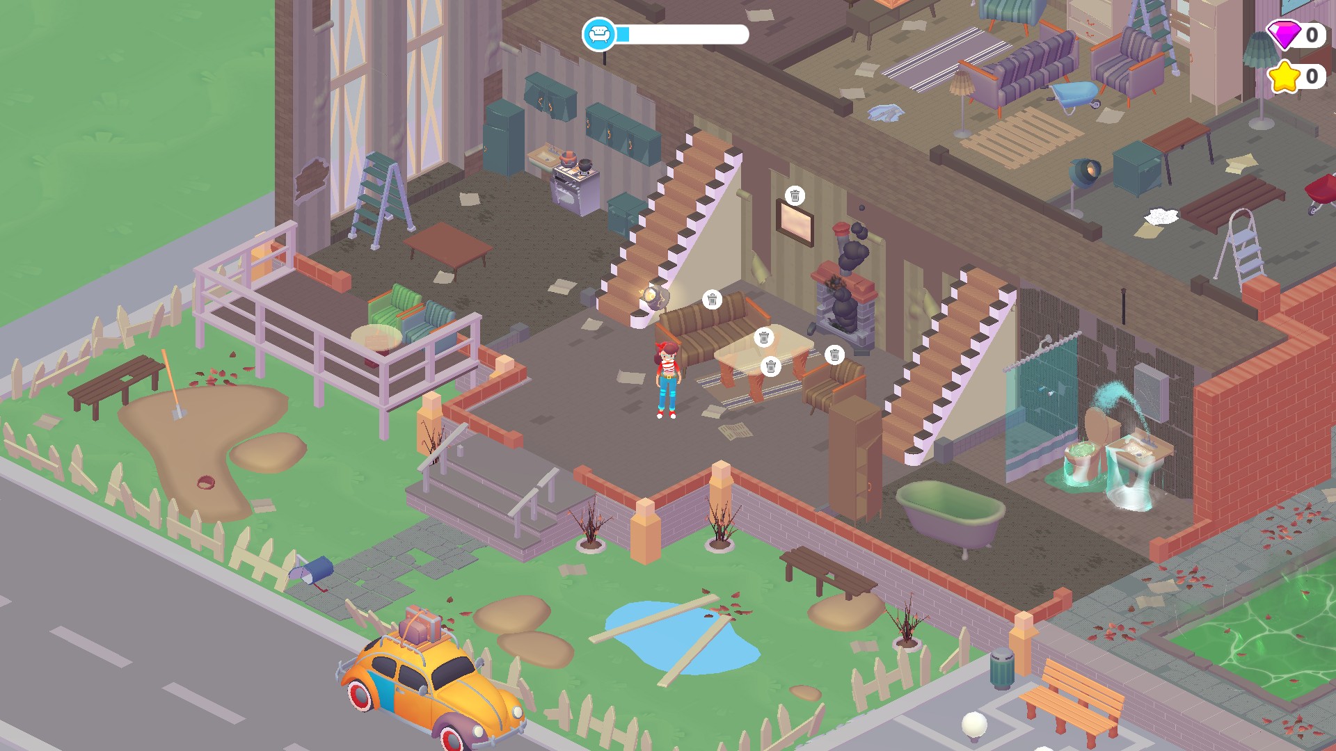 Decor Life home with a blue segment in the progress bar at the top.